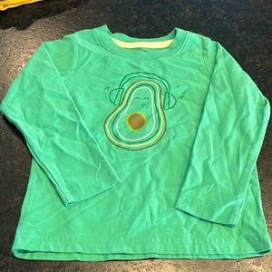NWOT Tea Collection Rockin Avocado Long Sleeve Shirt 2T